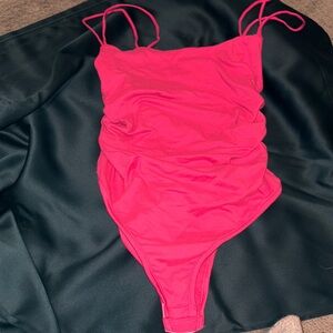 SHEIN double strap touched torso bodysuit